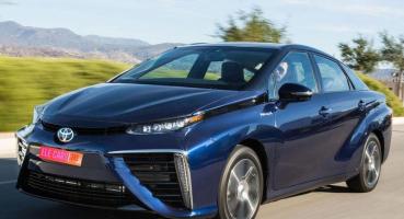 The 2016 Toyota Mirai- hydrogen fuel-cell car that delivers all of the benefits of electric cars without being limited by a charging cord.